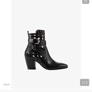 NWT never worn Alaia Black Heeled Cutout Boots